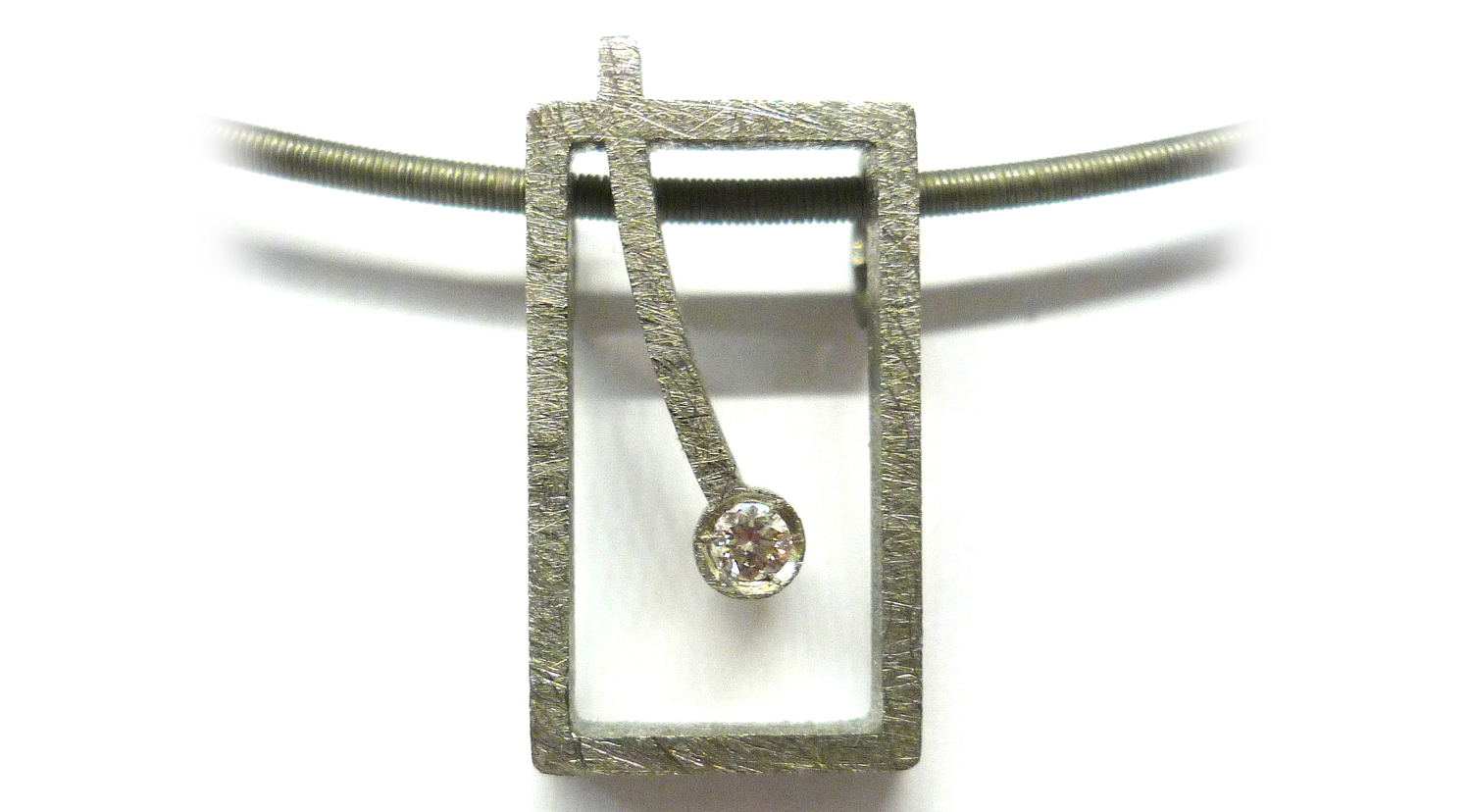 point rectangle pendant