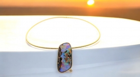 PENJOLL OPAL BOULDER AUSTRALIA LILA BRILLANT OR