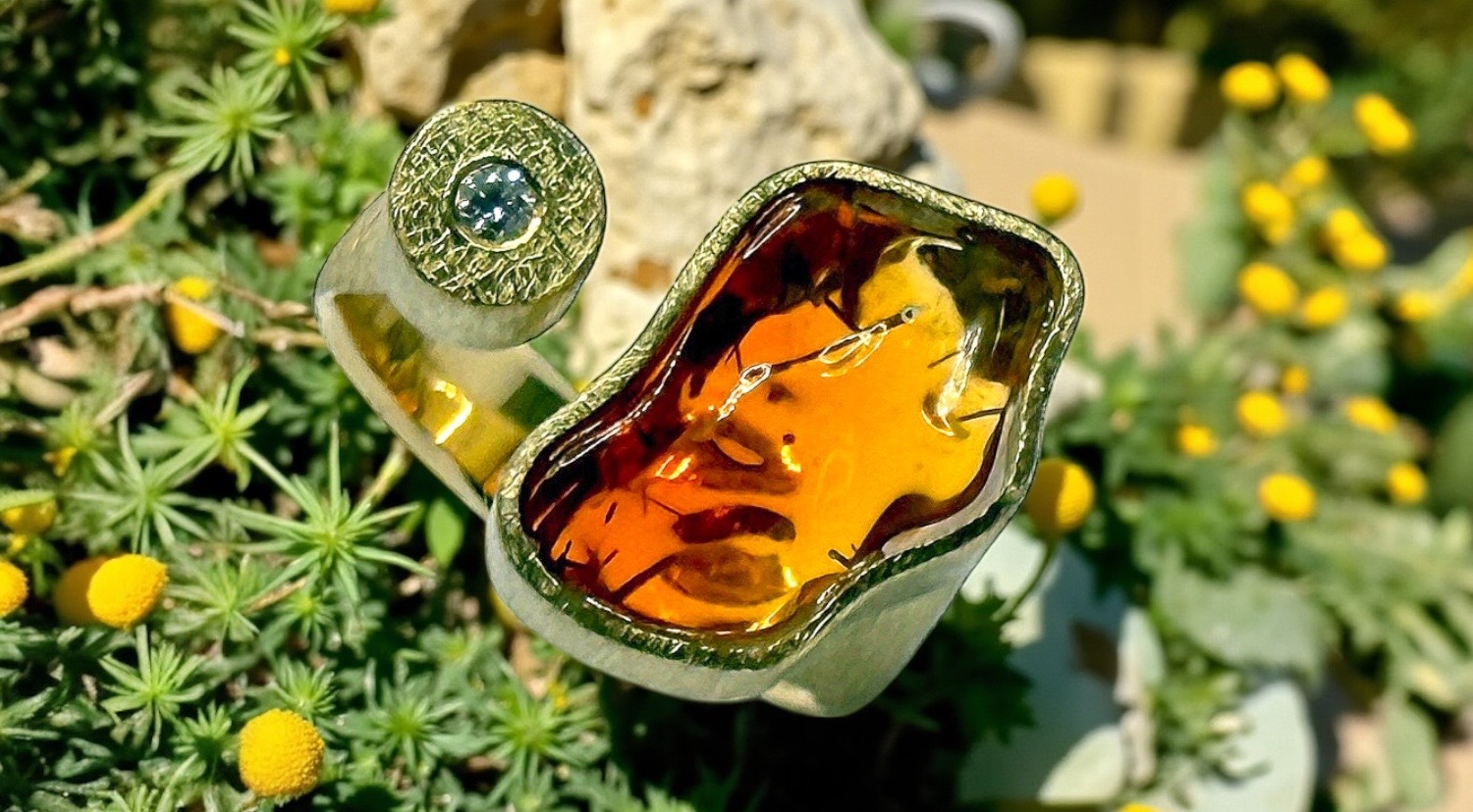 anell opal foc mexicÀ irregular brillant or