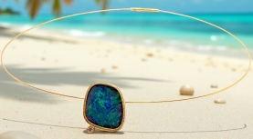 PENJOLL OPAL BLAU VERD BRILLANT OR