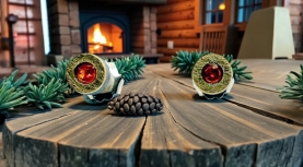 ARRECADES OPALS FOC RODONS BOTÓ PLATA OR