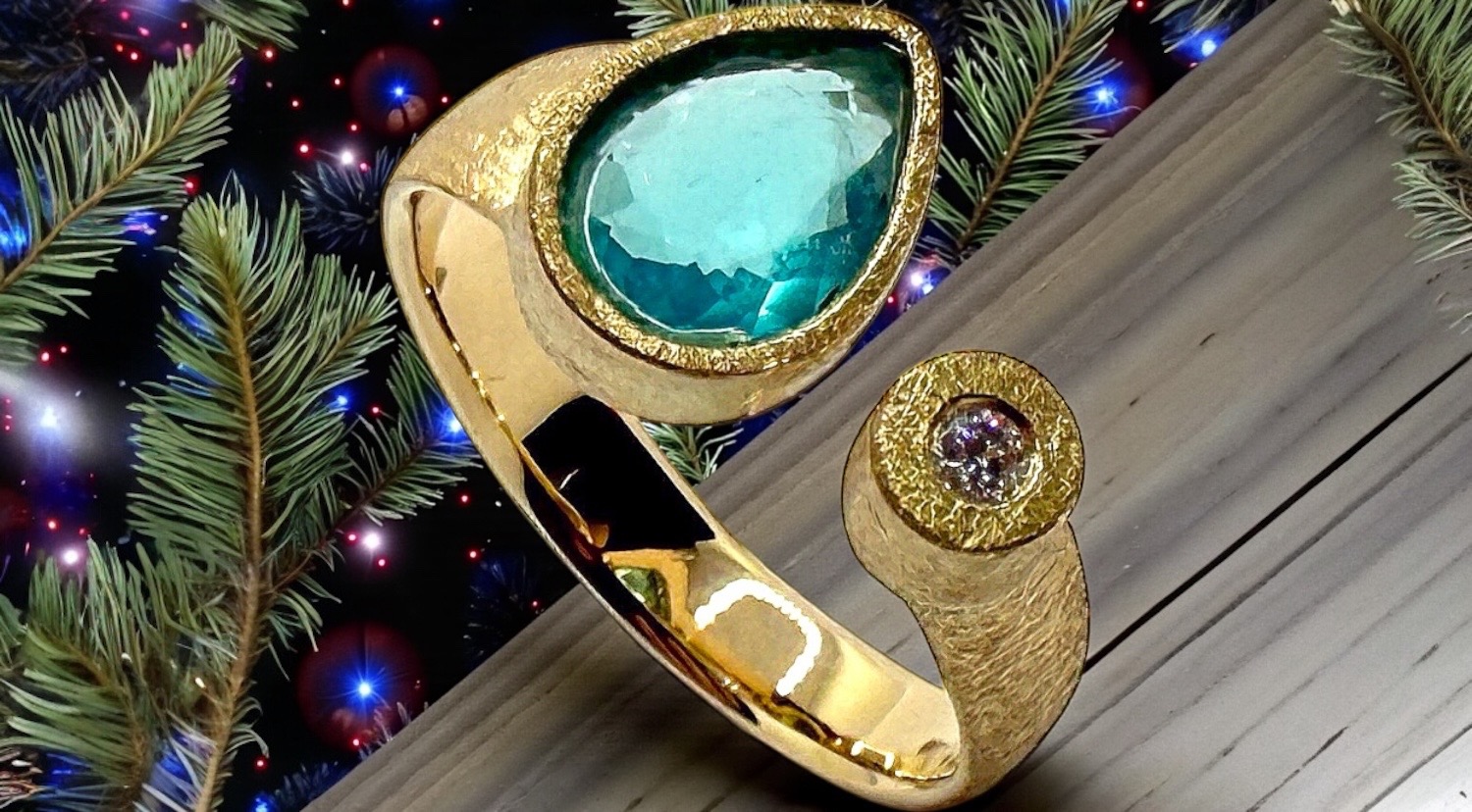 anell opal blau andÍ perilla brillant or