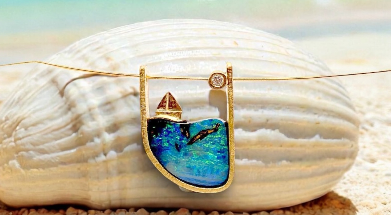 penjoll joies del mar opal boulder vel·ler brillant or