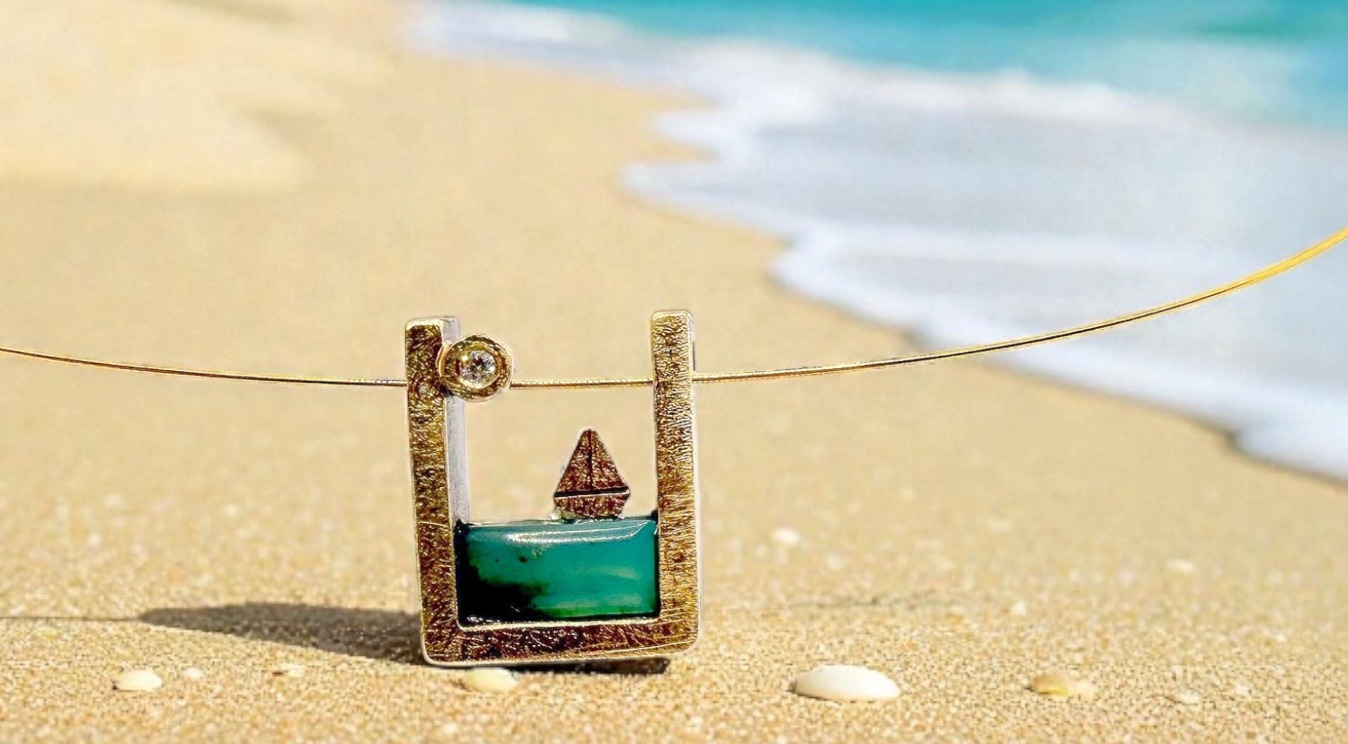 penjoll joies del mar opal blau vel.ler brillant plata or