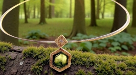 PENJOLL OLIVINA BRUT HEXAGONAL BRILLANT PLATA OR