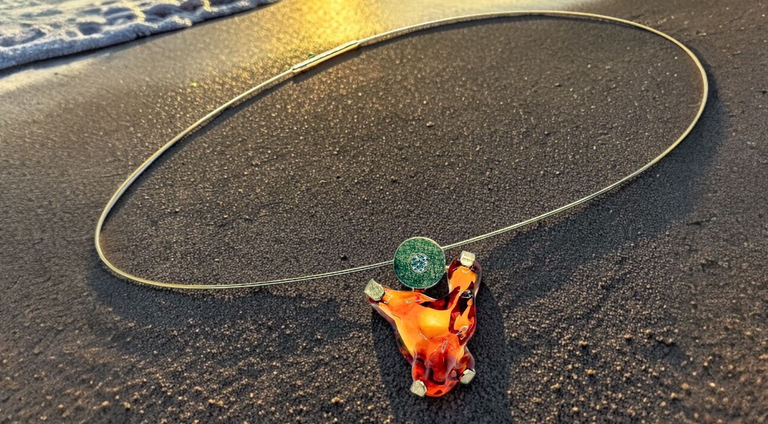penjoll opal foc mexicÀ cor brillant or