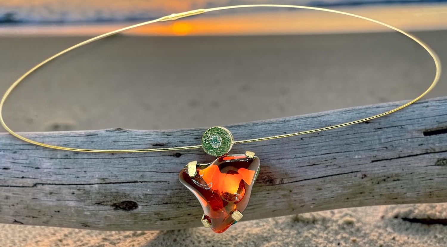 penjoll opal foc mexica irregular brillant or