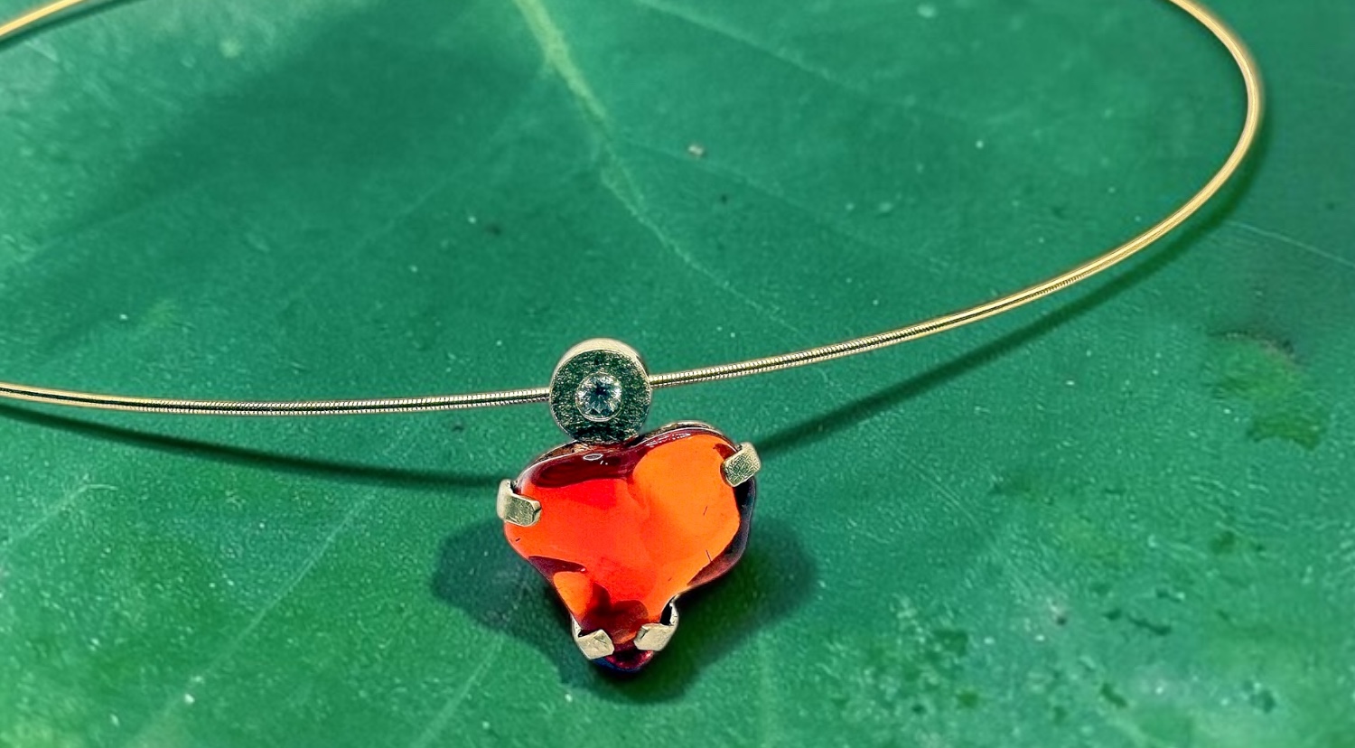 penjoll opal foc mexicÀ cor brillant or